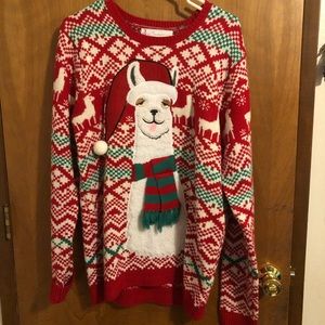 Llama Christmas sweater